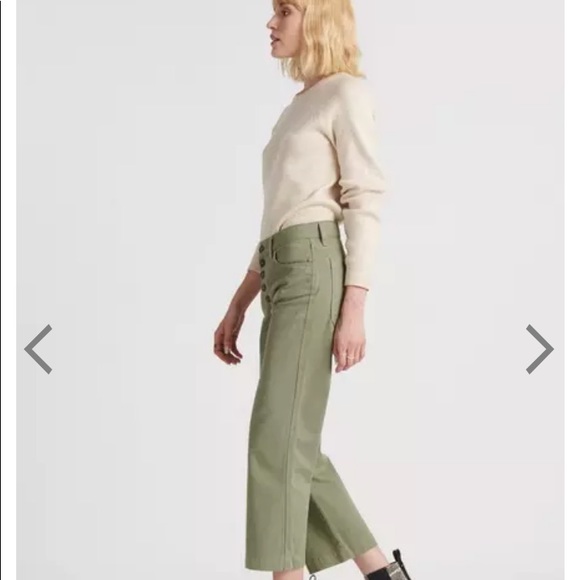 Lucky Brand Mid Rise Crop Wide Leg Jean - Picture 4 of 7